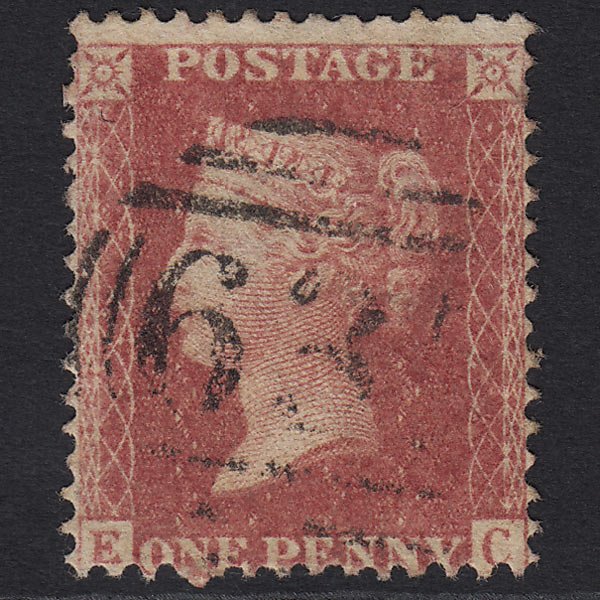 GB QV 1863 1d Rose-red (Plate 50) SG42-C12(1) EC FU
