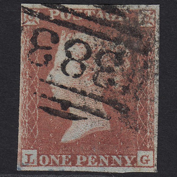 GB QV 1841 1d Red-brown (Plate 152) SG8-B2(1) LG GU Hull 383 4 Margins