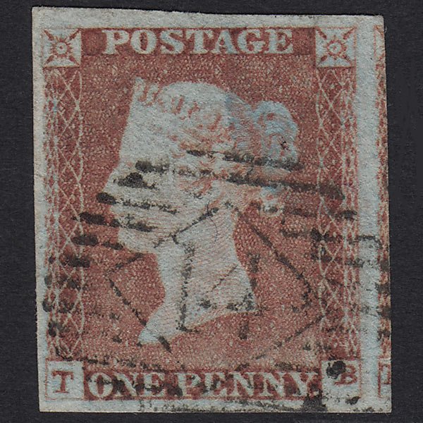 GB QV 1841 1d Pale Red-brown (Plate 78) SG9-B1(3) TB FU London IS 14