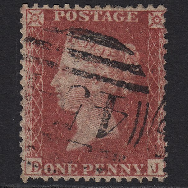 GB QV 1857 1d Rose-red (Plate 67) SG40-C10(1) DJ FU Leominster 454