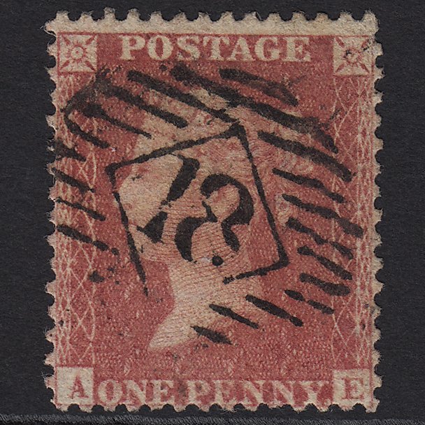 GB QV 1857 1d (Plate 55) SG40-C10(1) AE GU London IS 18 Missing Imprimatur