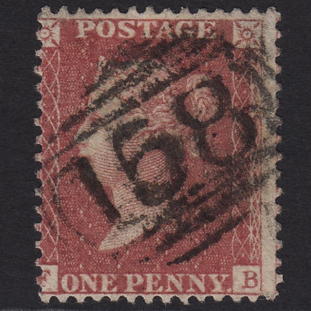 GB QV 1857 1d Rose-red (Plate 47) SG40-C10(1) FB FU Cambridge 158