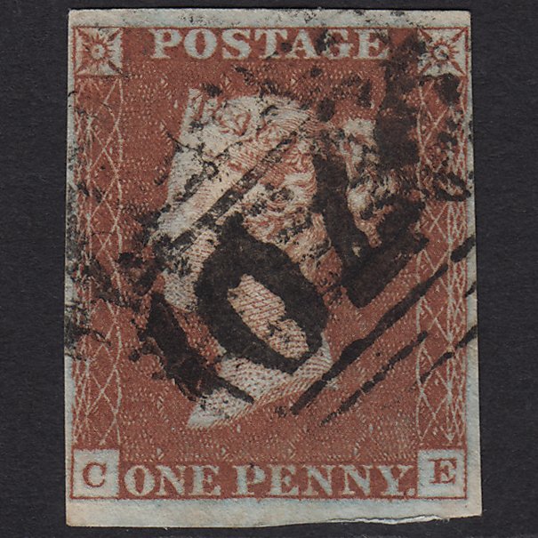 GB QV 1841 1d Red-brown (Plate 56) SG8-B1(1) CE FU Lynmouth 970