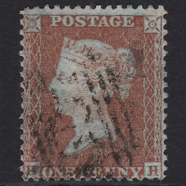 GB QV 1855 1d Yellow-brown (Plate 8) SGC6(2) BH GU