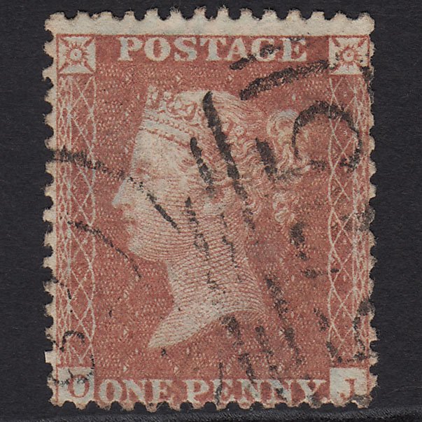 GB QV 1856 1d Brown-rose (Plate 27) SG32-C8(4) OJ FU Norwich 575