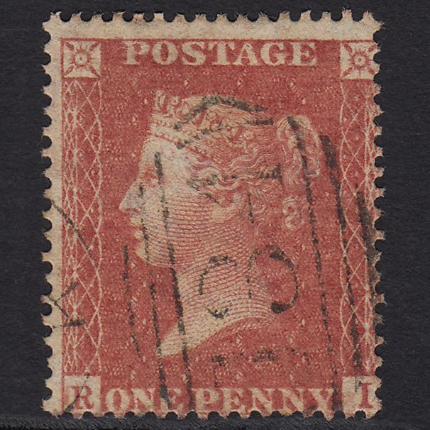 GB QV 1857 1d Rose-red (Plate 42) SG36-C11 RI FU Bristol 134