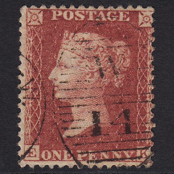 GB QV 1857 1d Deep Rose-red (Plate 58) SG41-C10(4) EK FU London D&S W14