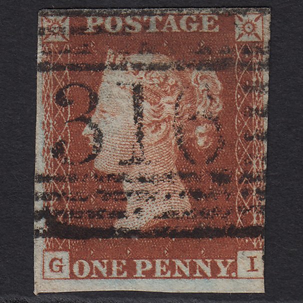GB QV 1841 1d (Plate 43) SG10-B1(4) GI FU nr 4 Margins Stromness 316
