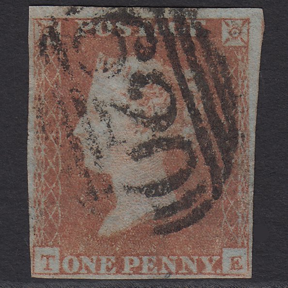 GB QV 1841 1d Red-brown (Plate 94) SG8-B1(1) TE GU Plymouth 620