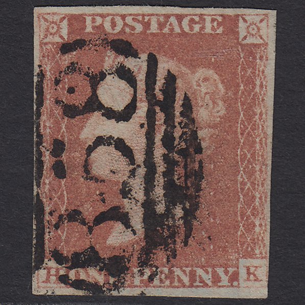 GB QV 1841 1d Red-brown (Plate 77) SG8-B1(1) HK FU Wellingborough 858