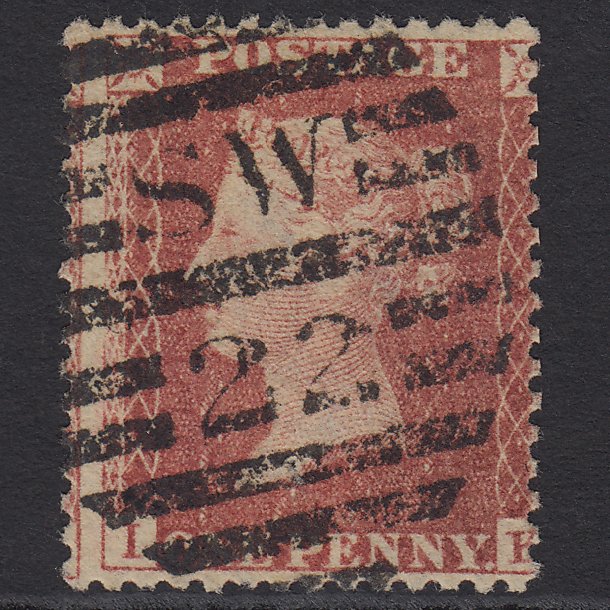 GB QV 1857 1d SG40-C10(1) IK FU Missing Imprimatur London D&S SW22 Misperf
