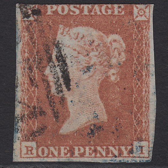 GB QV 1841 1d Red-brown (Plate 101) SG8-B1(1) RI GU nr 4 Margins