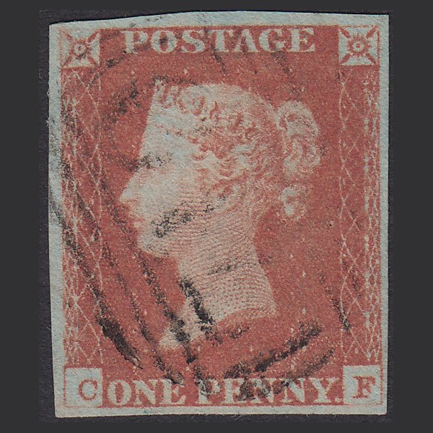 GB QV 1841 1d Red-brown (Plate 81) SG8-B1(1) CF VFU 4M Imperf Solihull 719