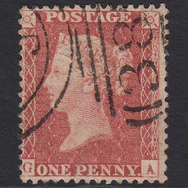 GB QV 1857 1d Rose-red (Plate 56) SG40-C10(1) GA FU Hull 383
