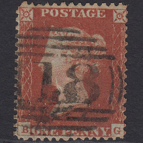 GB QV 1841 1d Red-brown (Plate 56) SG8-B1(1) BG GU Brentwood 118 Perf 14