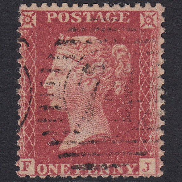 GB QV 1857 1d Rose-red (Plate 27) SG40-C10(1) FJ FU London D&S 74
