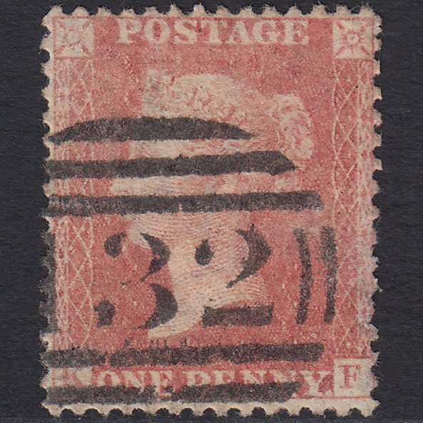 GB QV 1861 1d Pale Rose-red (Plate 51) SG42-C12(4) KF GU Brighton 132