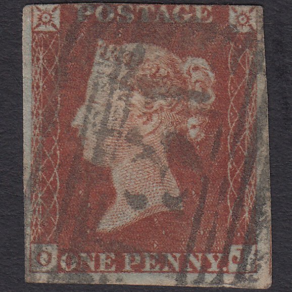 GB QV 1841 1d Red-brown (Plate 46) SG8-B1(1) OJ GU 3 Margins Edinburgh 131