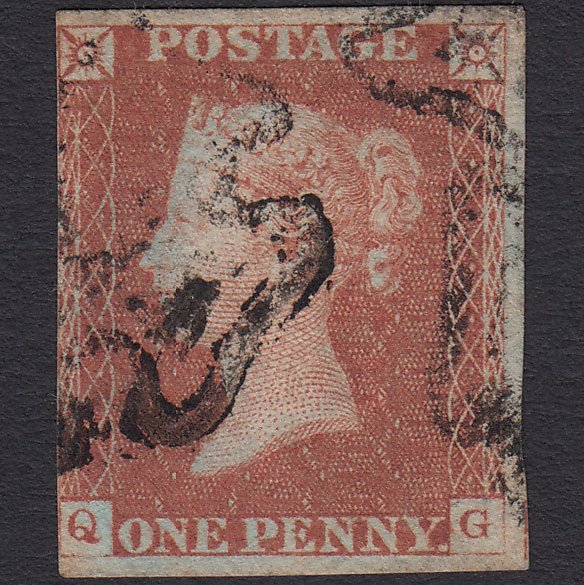GB QV 1841 1d (Plate 21) SG8-B1(1) QG GU Missing Imprimatur nr 4M MX