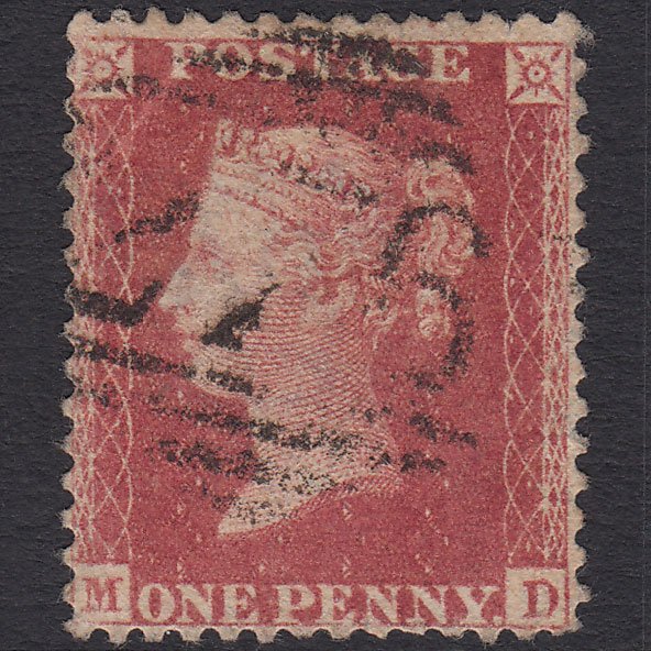 GB QV 1857 1d (Plate 44) SG40-C10(1) MD GU Killybegs 276 Micro Tear