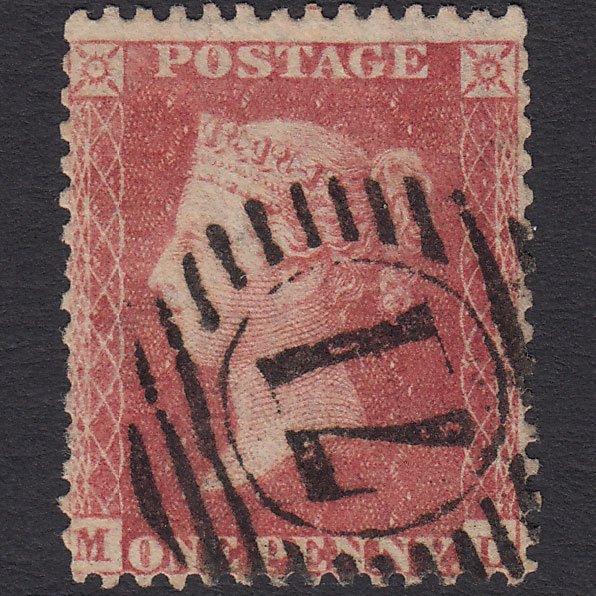 GB QV 1857 1d Rose-red (Plate 52) SG40-C10(1) ML GU London D&S 71