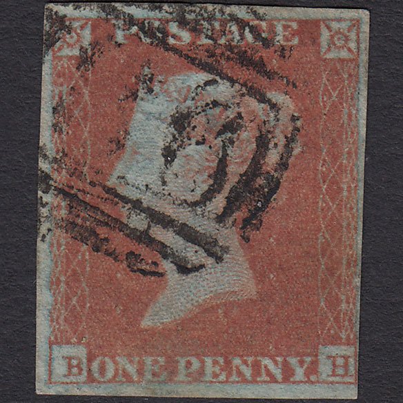 GB QV 1841 1d Red-brown (Plate 120) SG8-B1(1) BH GU 4 Margins