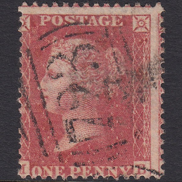 GB QV 1857 1d Rose-red (Plate 48) SG40-C10(1) MB GU Southampton 723 Misperf