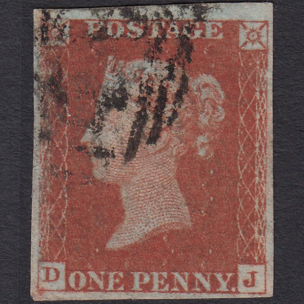 GB QV 1841 1d Red-brown (Plate 53) SG8-B1(1) DJ GU 4 Margins