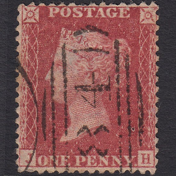 GB QV 1857 1d Rose-red (Plate 55) SG40-C10(1) JH GU Canterbury 84