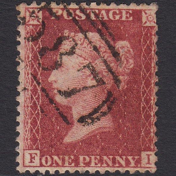 GB QV 1857 1d Deep Rose-red (Plate 59) SG41-C10(4) FI GU Oakham 587