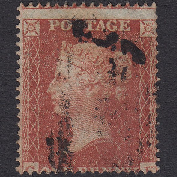 GB QV 1855 1d Red-brown (Plate 4) SG26-C5(1) CK FU Light Cancel