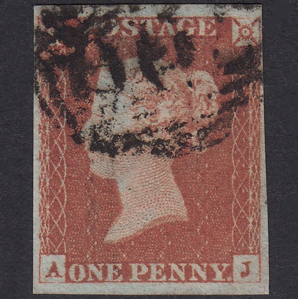 GB QV 1841 1d Plate 79 SG8-B1(1) AJ FU 4M Sheffield 700