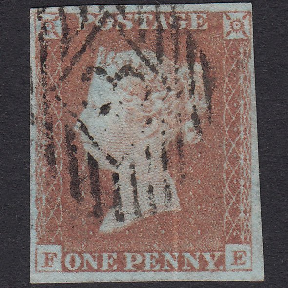 GB QV 1841 1d Red-Brown Plate 68 SG8-B1(1) FE GU 4M London IS Cancel