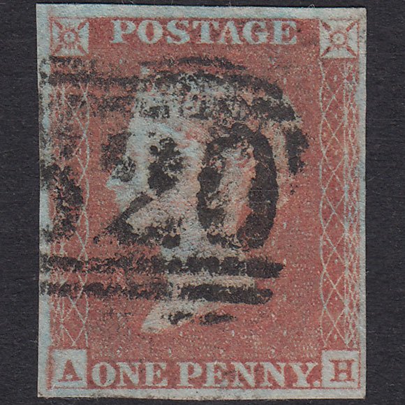 GB QV 1841 1d Red-Brown Plate 73 SG8-B1(1) AH FU Missing Imprimatur 4M