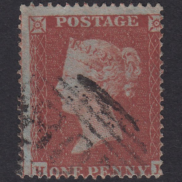 GB QV 1854 1d Red-Brown SG17-C1(1) H? GU Totnes 807