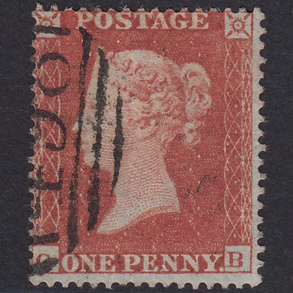 GB QV 1854 1d Red-Brown Plate R3 SG17-C1(1) GB GU Manchester 498