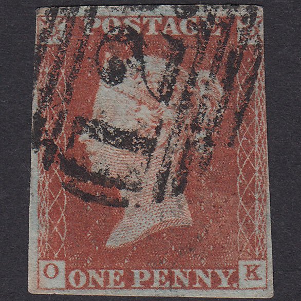 GB QV 1841 1d Red-Brown Plate 46 SG8-B1(1)-BS35 OK GU