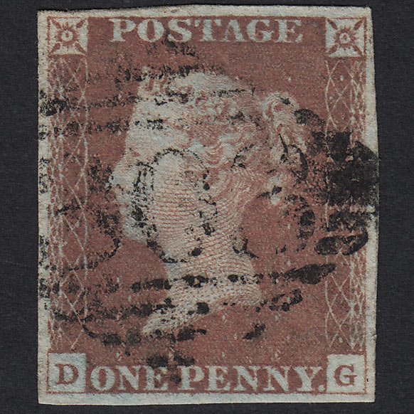 GB QV 1841 1d Red-brown (Plate 71) SG8-B1(1) DG FU Limerick 303 4 Margins