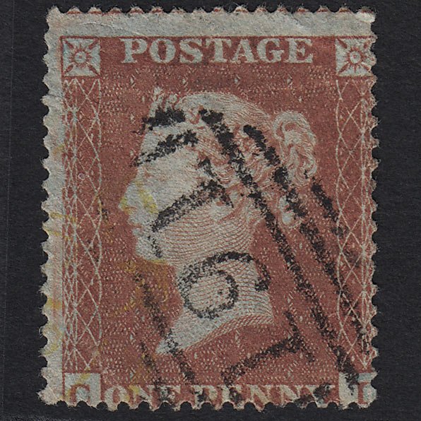 GB QV 1854 1d (Plate 198) SG17-C1(1) CI GU Yellow Ilminster Town Pmk! Cat£3500