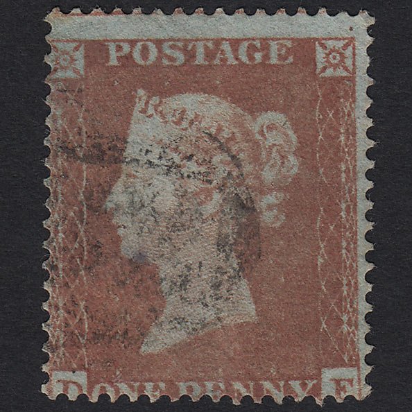 GB QV 1854 1d Red-brown (Plate 174) SG17-C1(1) DE GU
