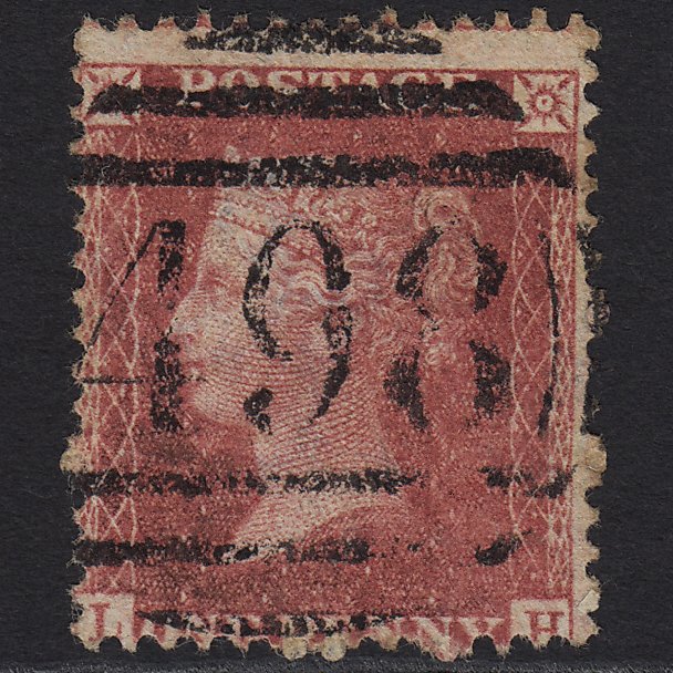 GB QV 1857 1d Rose-red (Plate 55) SG40-C10(1) LH GU Manchester 498