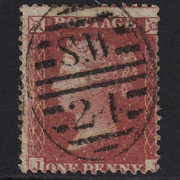 GB QV 1857 1d Rose-red (Plate 52) SG40-C10(1) JJ GU in London SW24