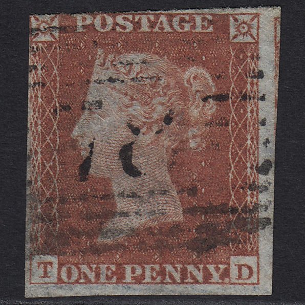 GB QV 1841 1d Red-brown (Plate 170) SG8-B2(1) TD GU Colinsburgh 78