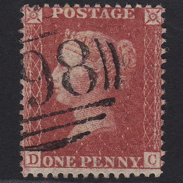 GB QV 1857 1d Rose-red (Plate 55) SG40-C10(1) DC GU