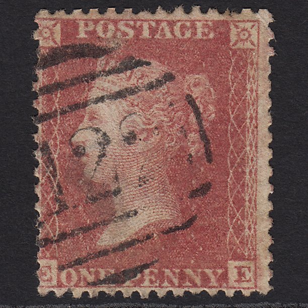 GB QV 1857 1d Rose-red (Plate 60) SG40-C10(1) EE GU Bridgnorth 122
