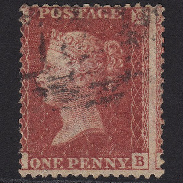 GB QV 1857 1d Rose-red (Plate 62) SG40-C10(1) IB GU Large Misperf