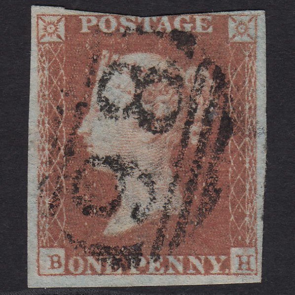 GB QV 1841 1d (Plate 98) SG8-B1(1) BH GU Missing Imprimatur 3m Blackburn 98