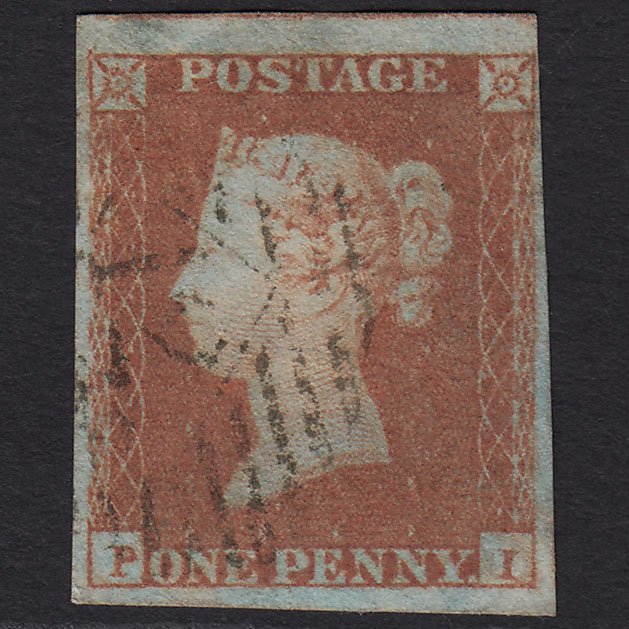 GB QV 1841 1d (Plate 91) SG8-B1(1) PI GU 4M Light London IS 12 Cancel