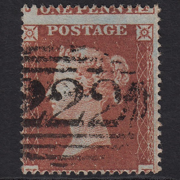 GB QV 1854 1d (Plate 188) SG17-C1(1) KF VFU Dolgelly 222 Large Misperf
