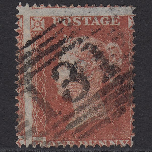 GB QV 1854 1d (Plate 176) SG17-C1(1) FL FU Edinburgh 131 Large Misperf